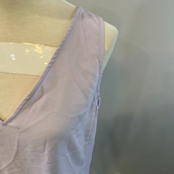 NWOT NORDSTROM V-Neck Tank‎ Top in Purple Petal (S) - Picture 3 of 8